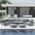 Anderson Teak Coronado 6-Piece Aluminum Deep Seating Set - Timber & Ember Outdoor
