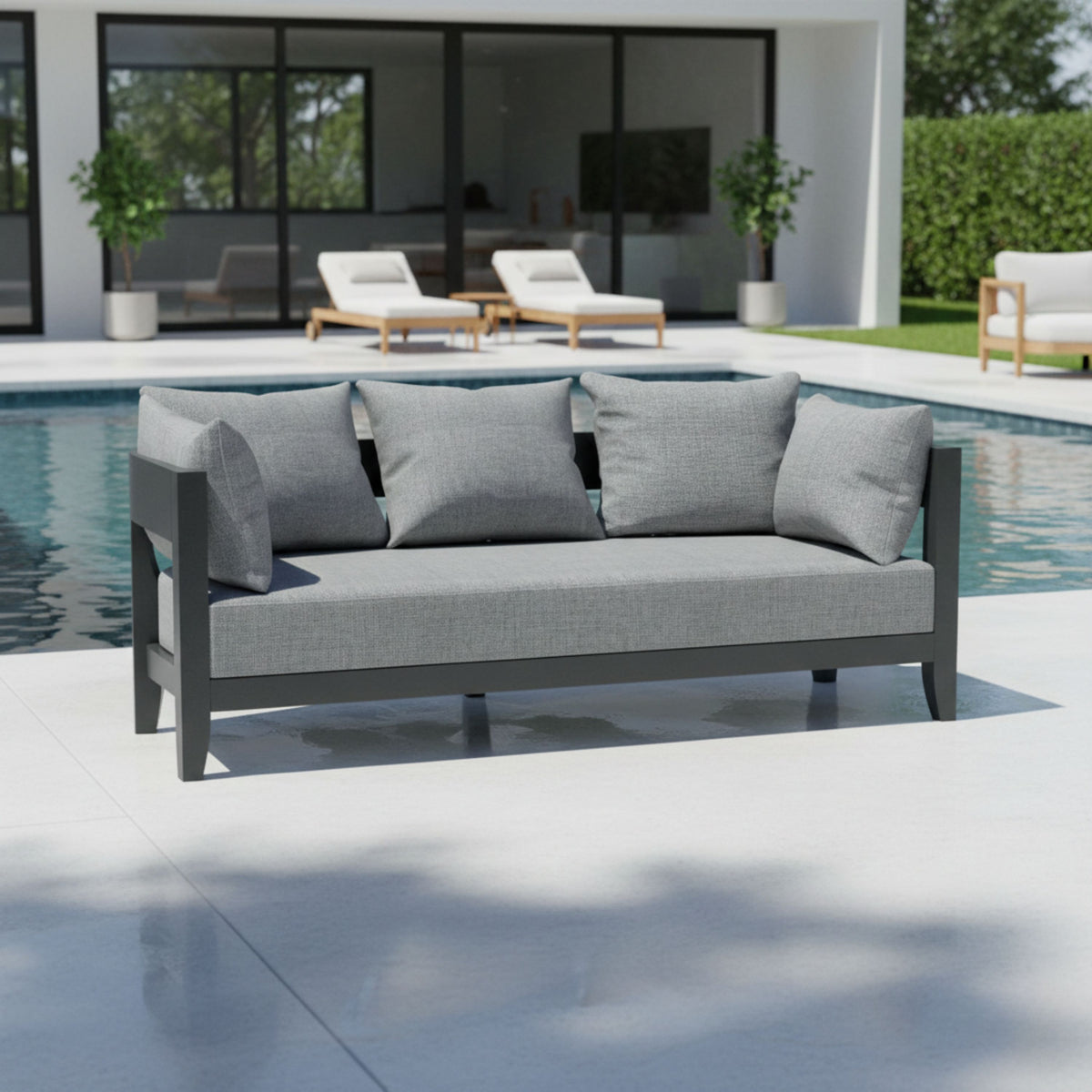 Anderson Teak Coronado 6-Piece Aluminum Deep Seating Set - view 13