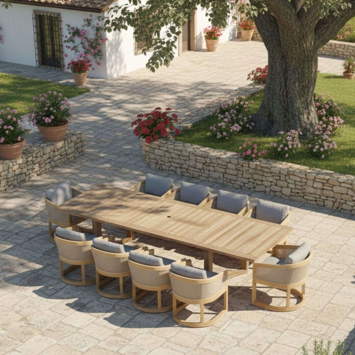 Anderson Teak Catania 11-Piece Dining Set (SET-337) - view 4