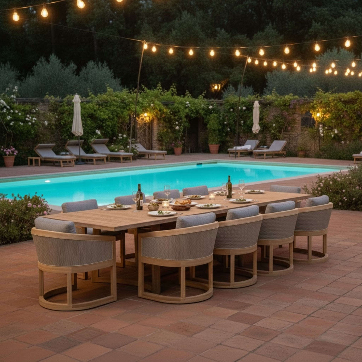 Anderson Teak Catania 11-Piece Dining Set (SET-337) - view 2