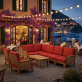 Anderson Teak Luxe 8-Piece Modular Set (SET-74) - Timber & Ember Outdoor