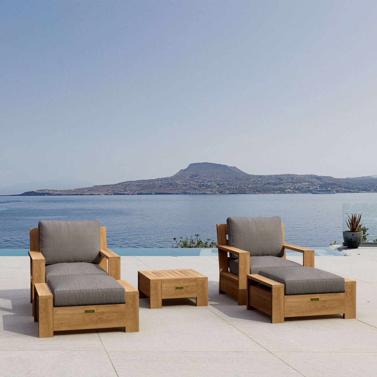 Anderson Teak Madera 5-Piece Deep Seating Set (SET-524) - view 4