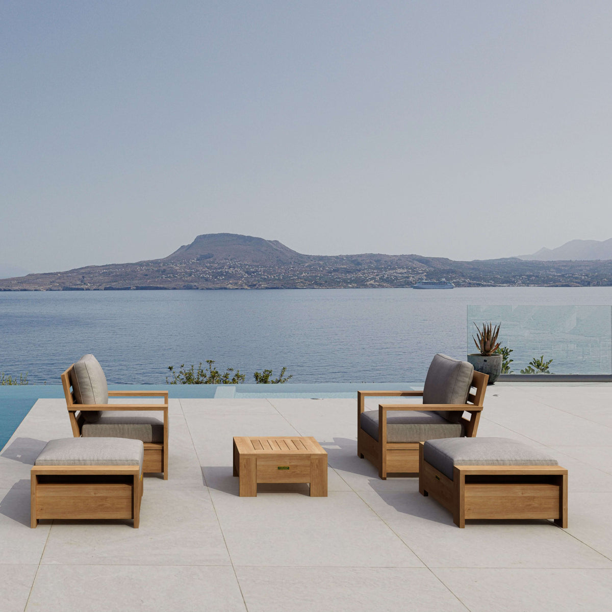 Anderson Teak Madera 5-Piece Deep Seating Set (SET-524) - view 5