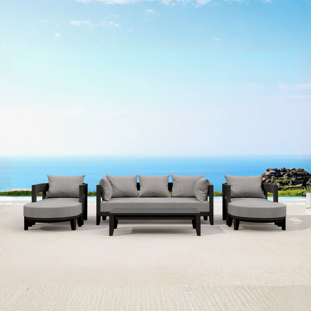 Anderson Teak Coronado 6-Piece Aluminum Deep Seating Set - view 5