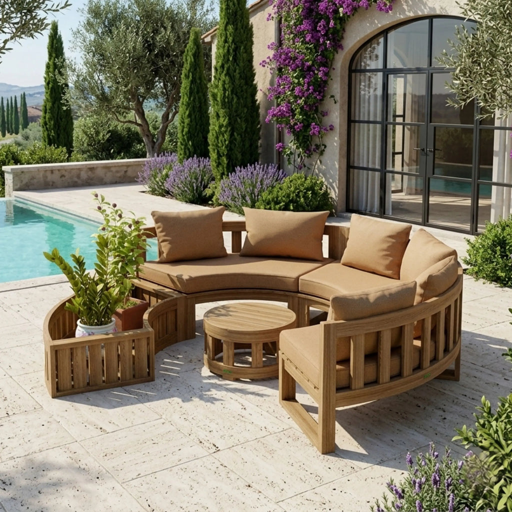 Anderson Teak Circular Modular Deep Seating Set (SET-808) - view 3