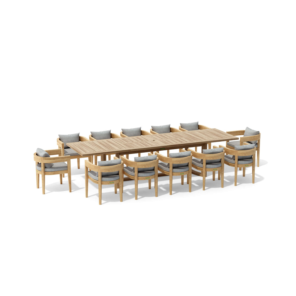 Anderson Teak Coronado 13-Piece Extension Dining Table Set - view 3