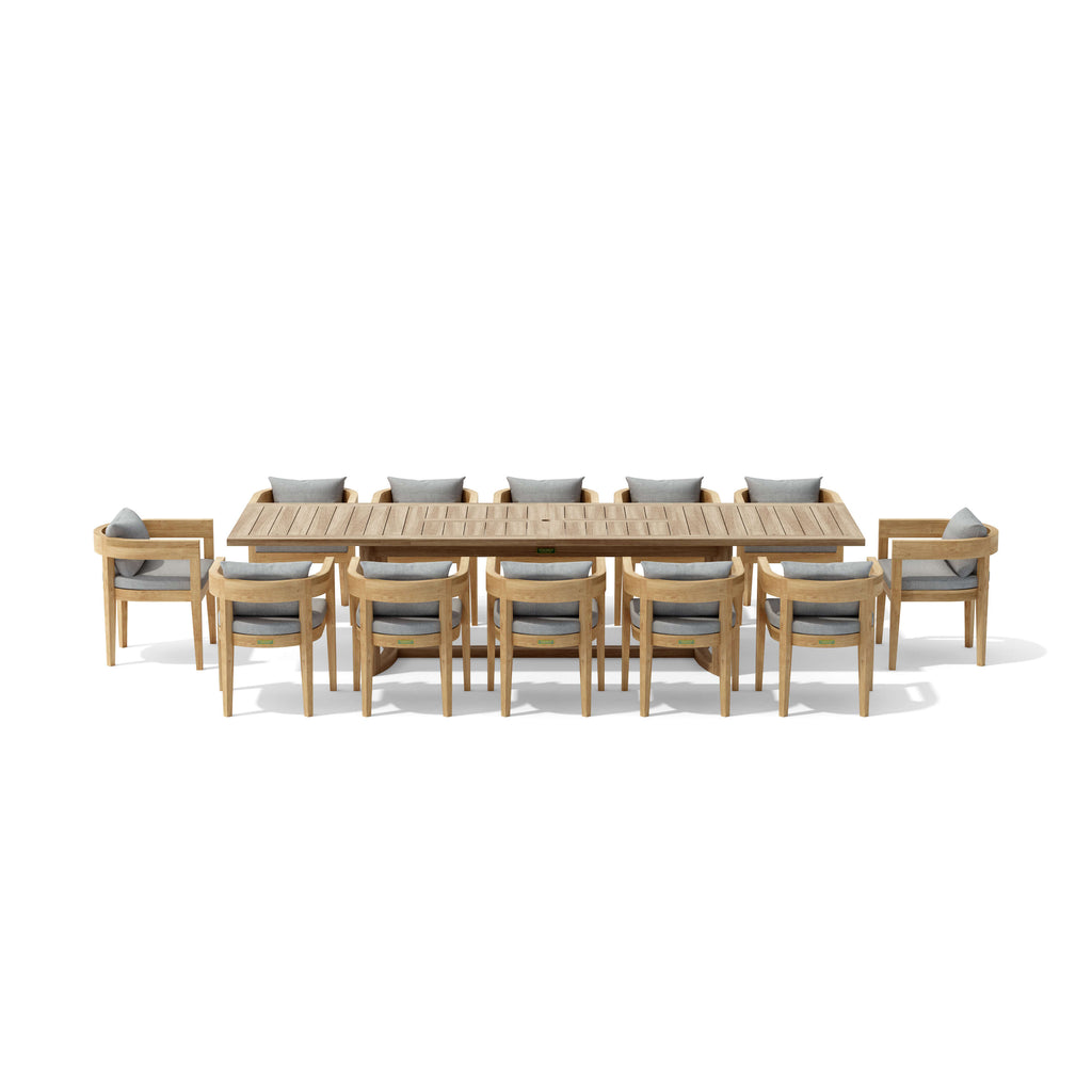 Anderson Teak Coronado 13-Piece Extension Dining Table Set - view 2