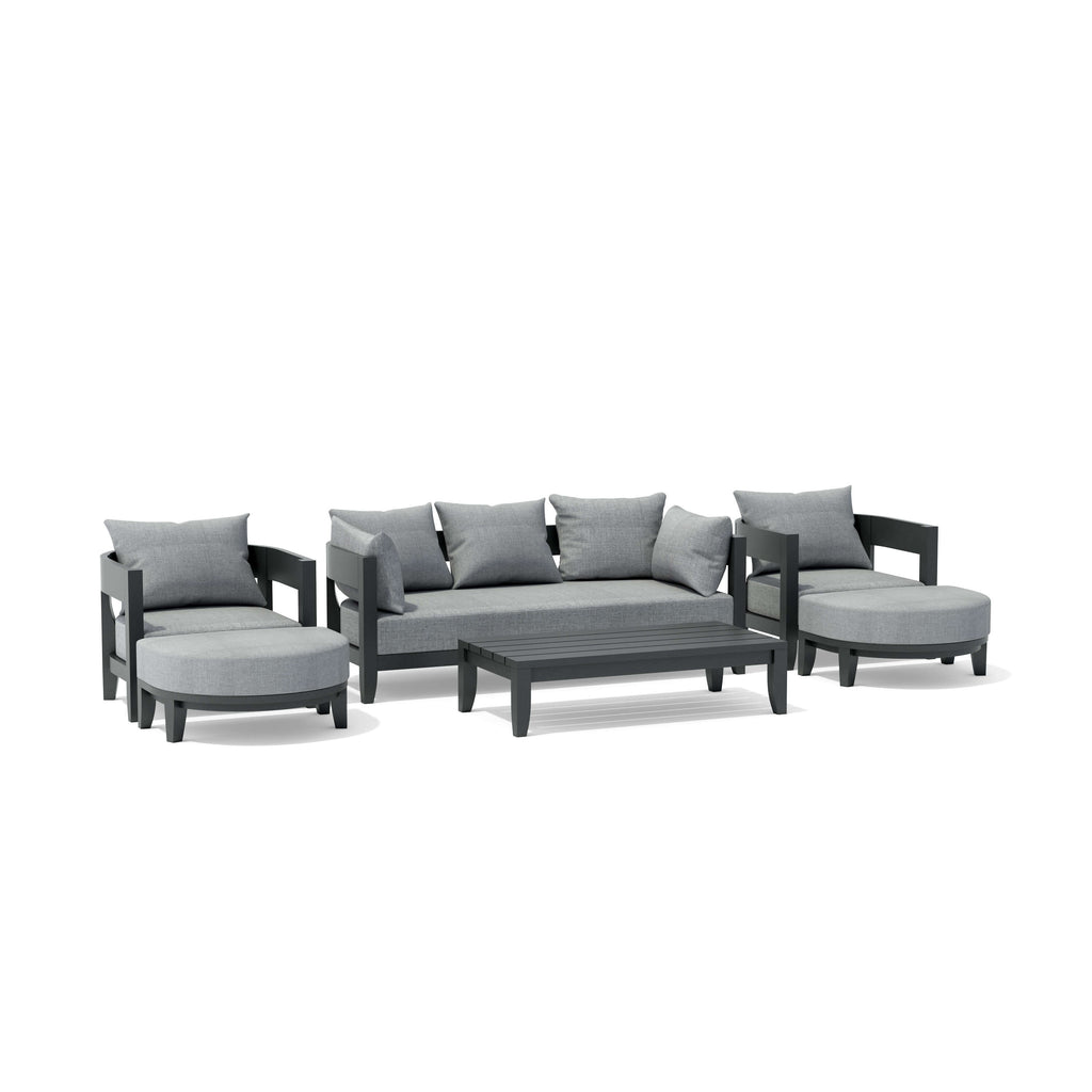 Anderson Teak Coronado 6-Piece Aluminum Deep Seating Set - view 6
