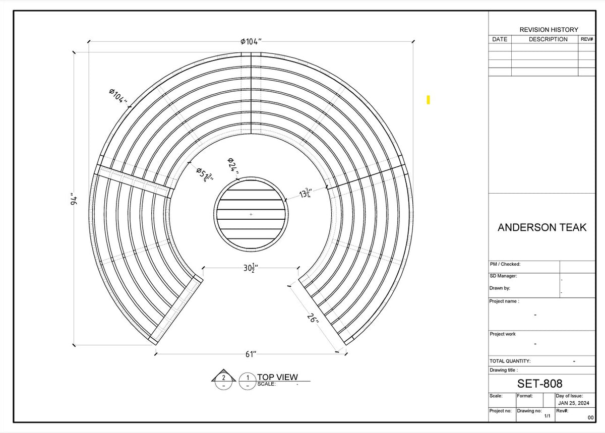 Anderson Teak Circular Modular Deep Seating Set (SET-808) - view 8