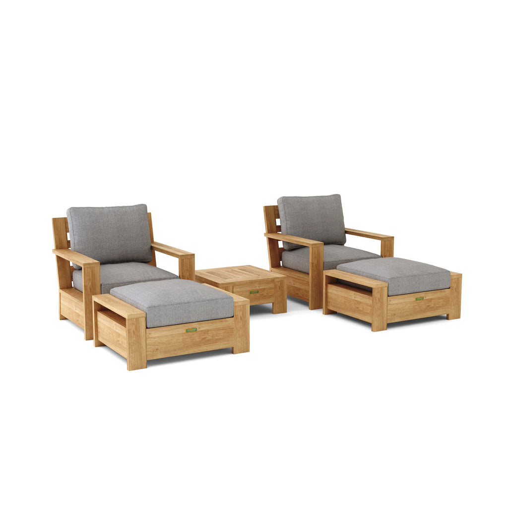 Anderson Teak Madera 5-Piece Deep Seating Set (SET-524) - view 6